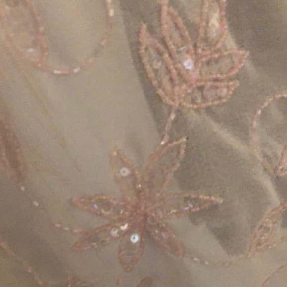 SOLD Sequin and stitched scarf - Picture 4 of 5